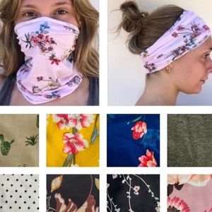 2/$20 Face Mask Headbands Stretchy Colorful Prints